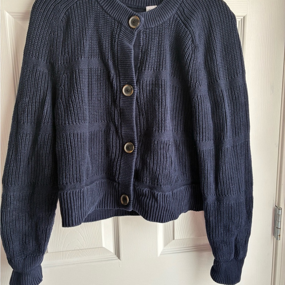 GAP Navy Button-Up Cardigan
